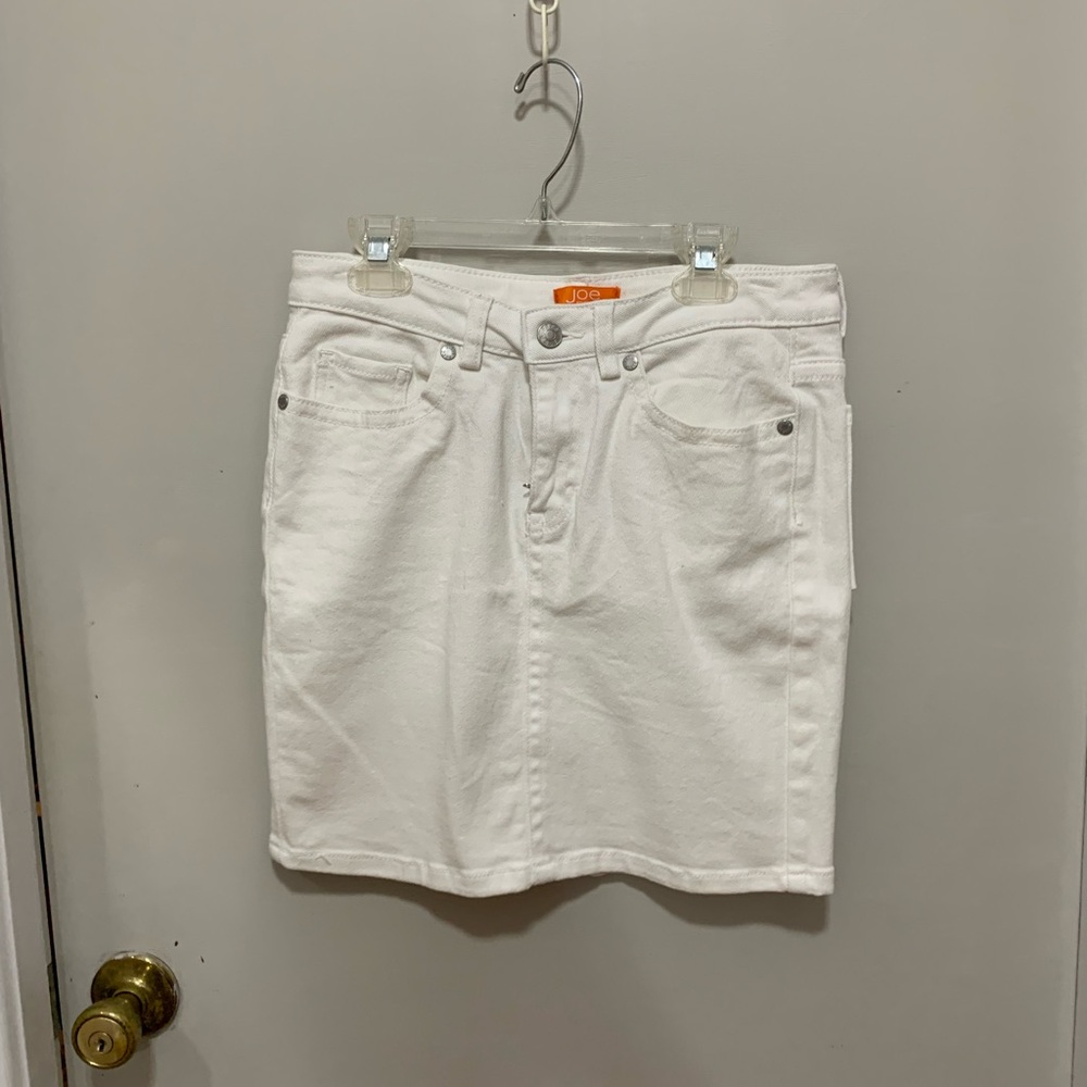 Joe Fresh White Denim Mini Skirt